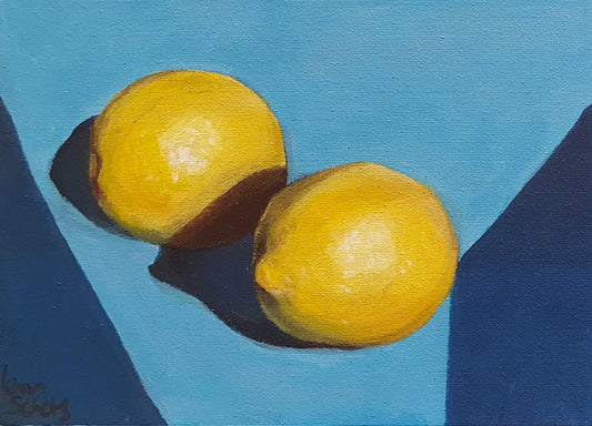 Lemons part 1 - Original still life painting