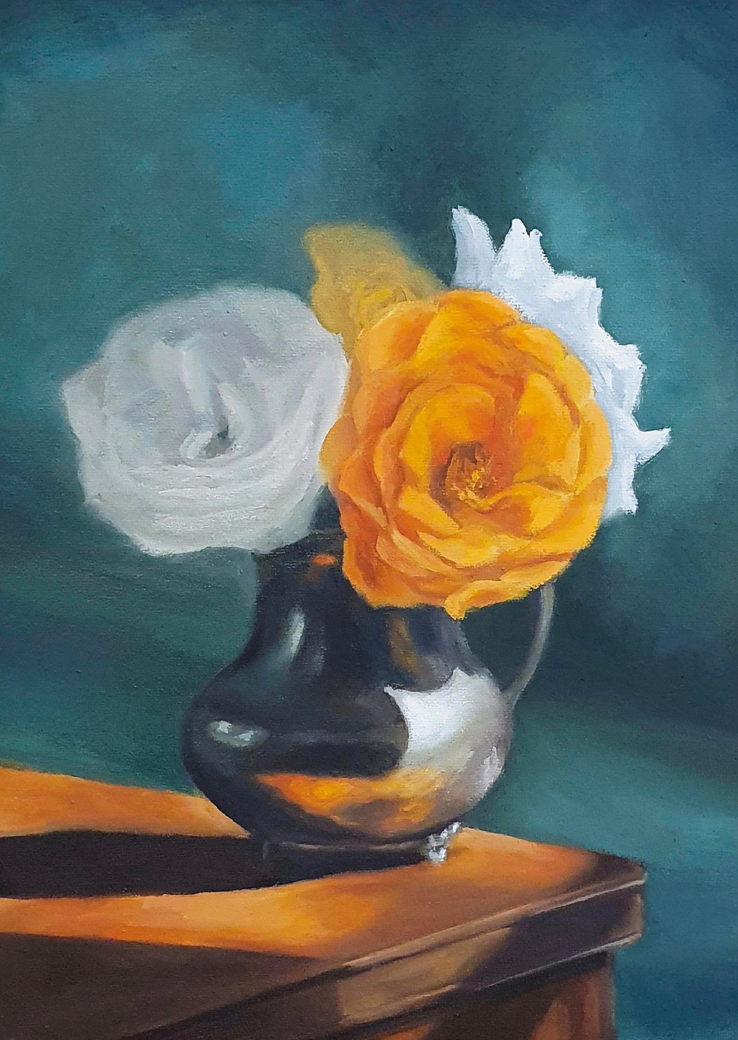 Still life of Flowers - Still life oil painting on canvas