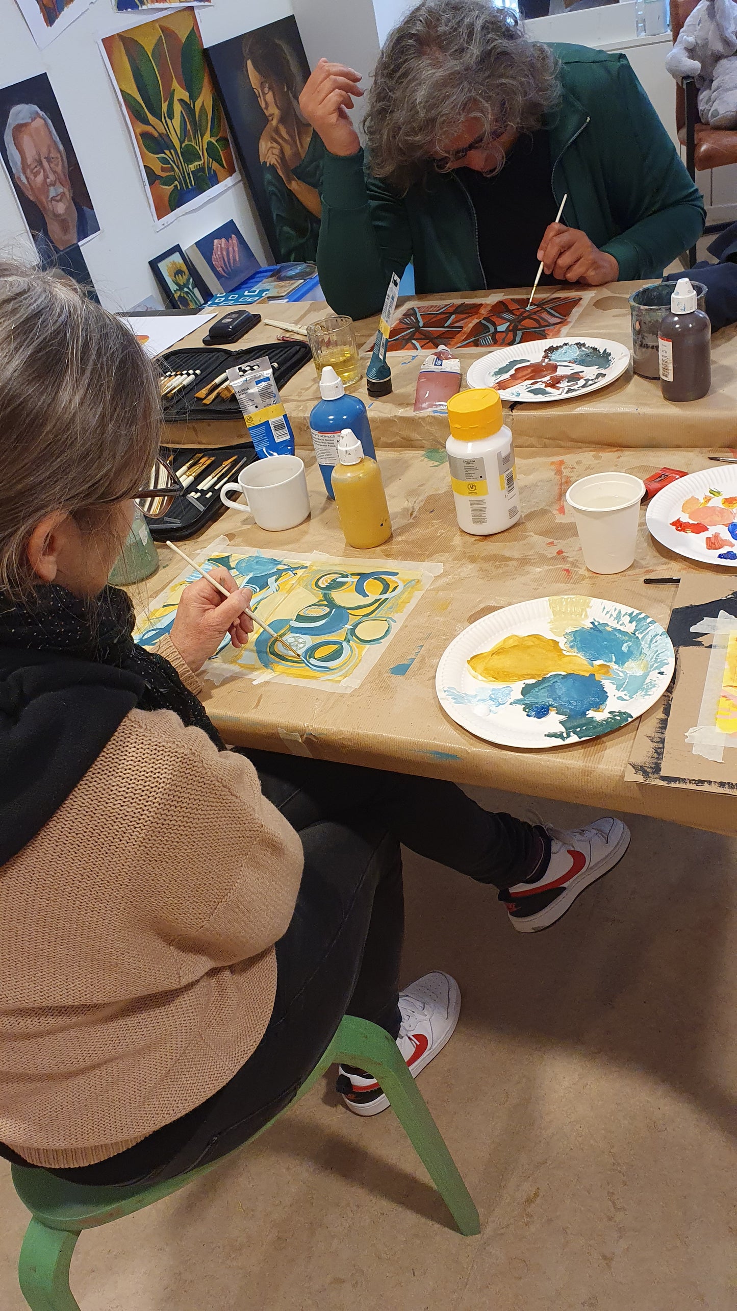 Abstract painting: Intuitive workshop in Rotterdam