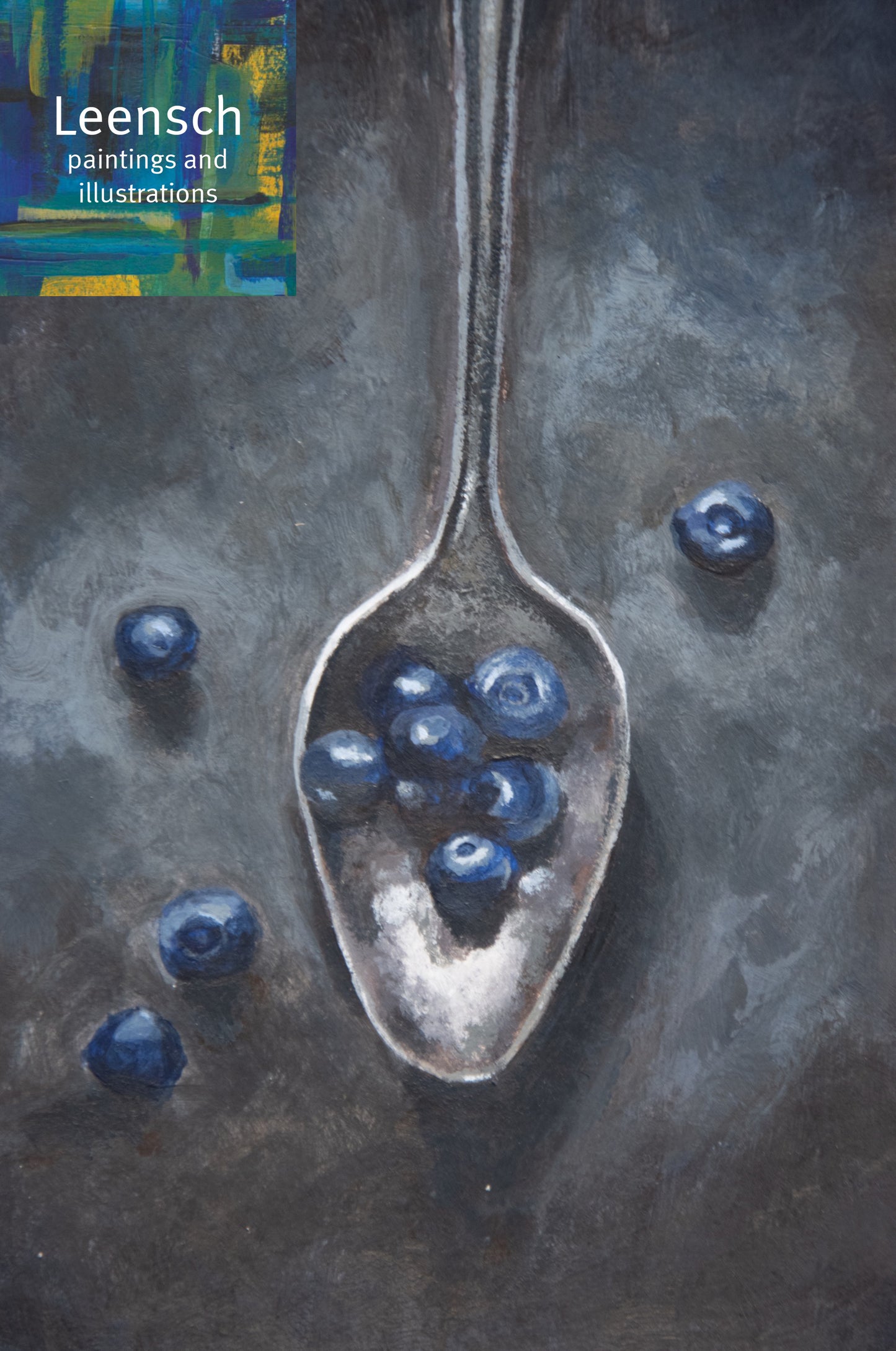 Spoon and Berries poster - Unique still life art print