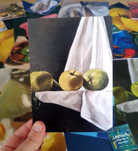 Three Little Apples - A6 greeting card