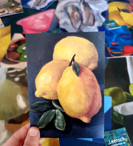 Three Little Lemons - A6 greeting card