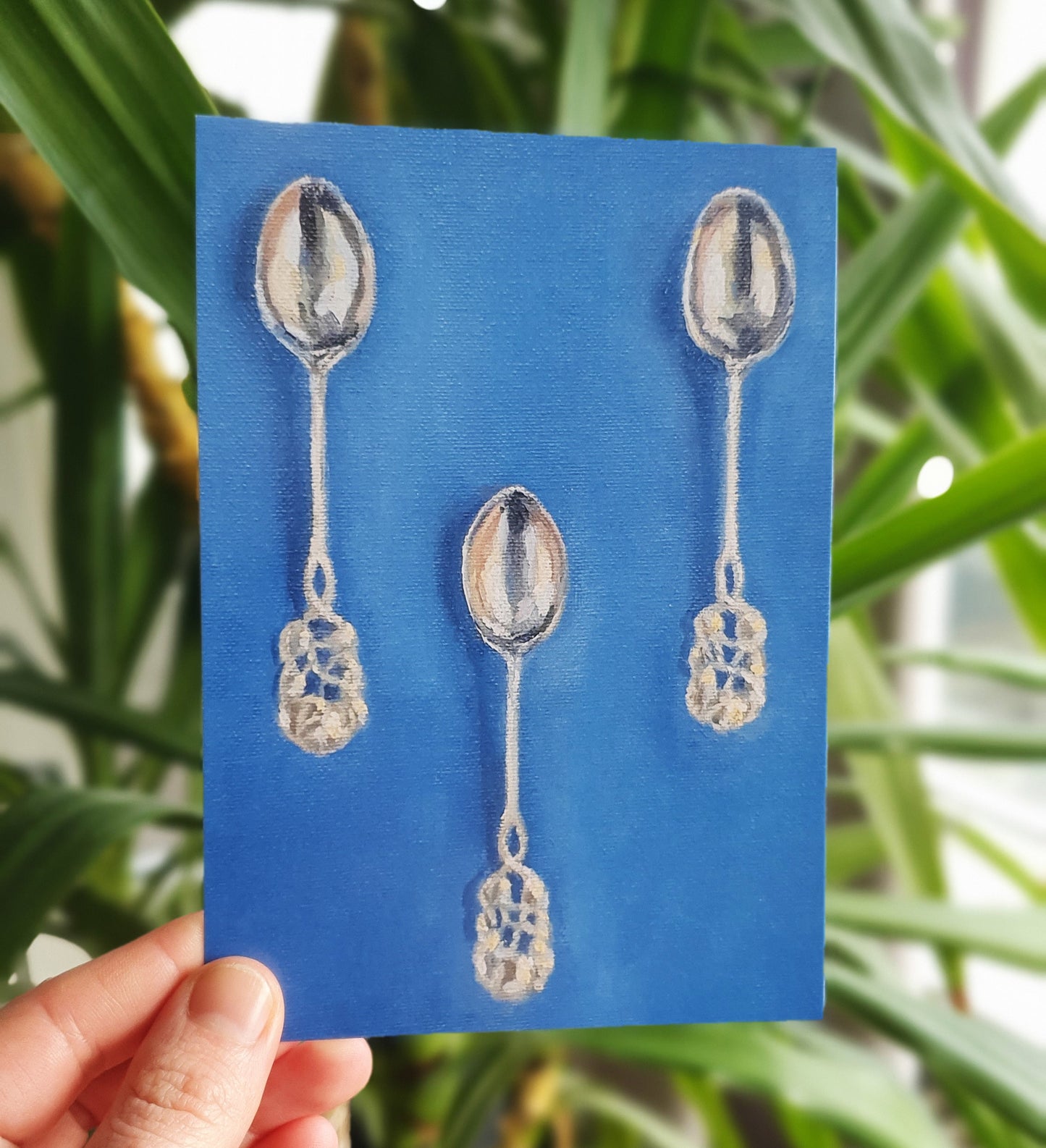 Three Little Spoons - A6 greeting card