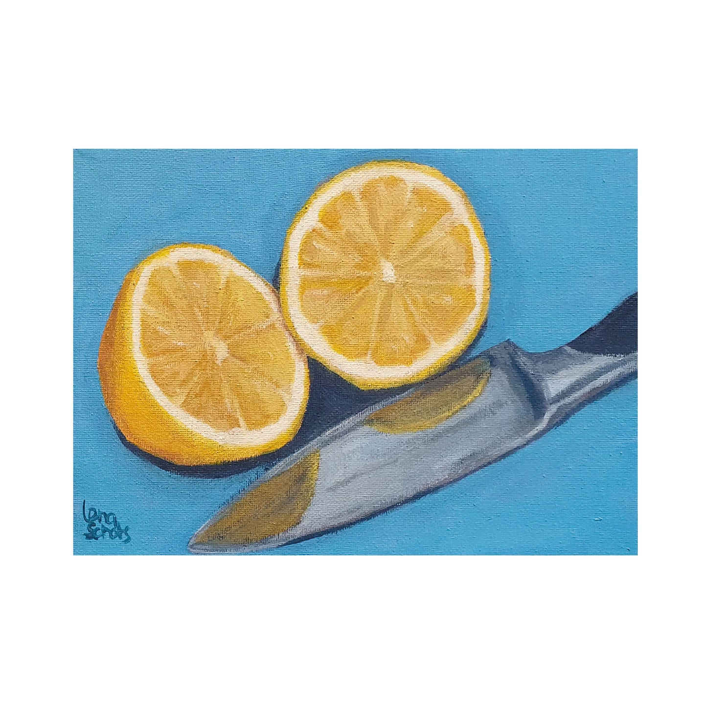 Lemons part 2 - Original still life painting