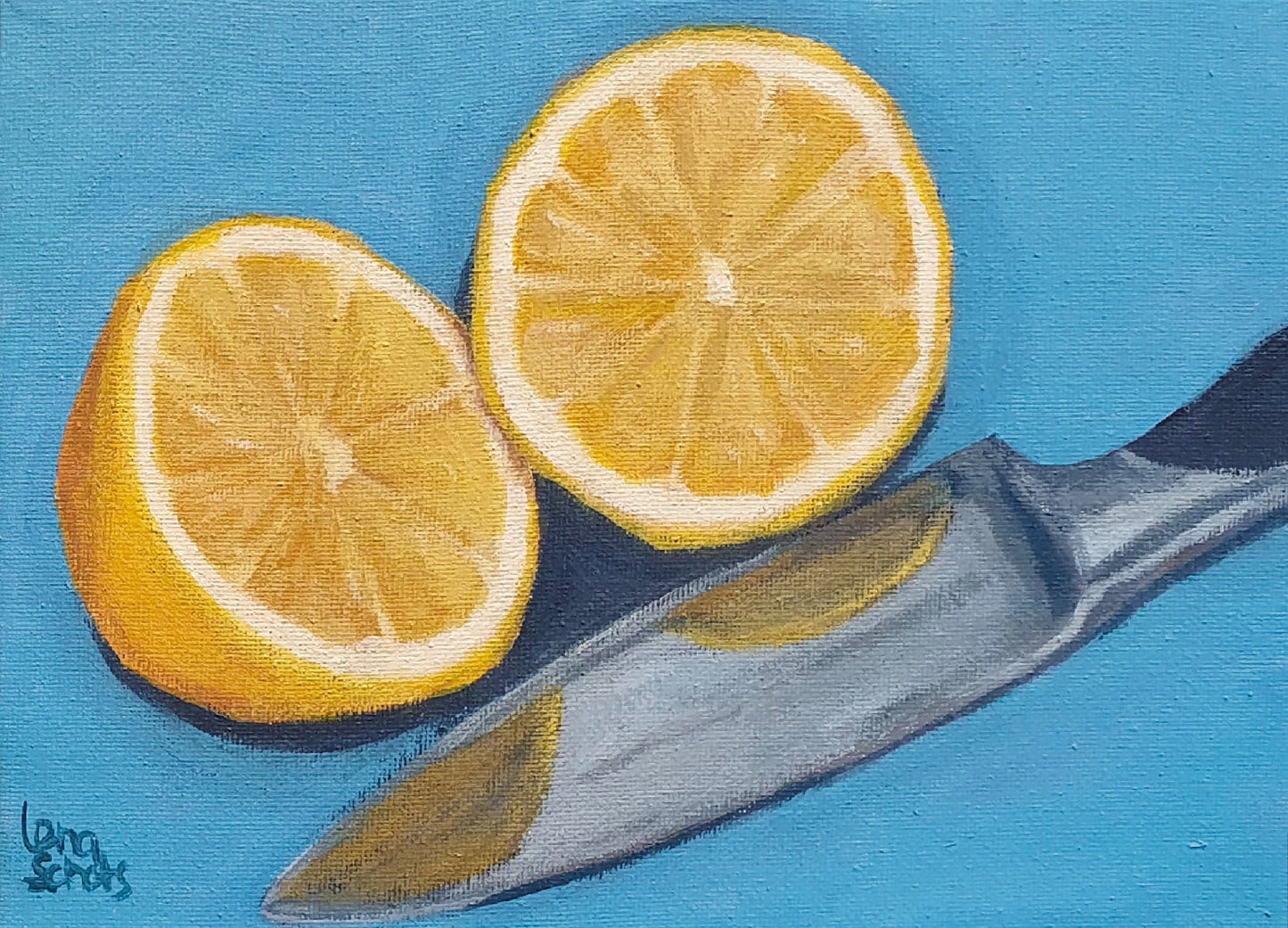 Lemons part 2 - Original still life painting