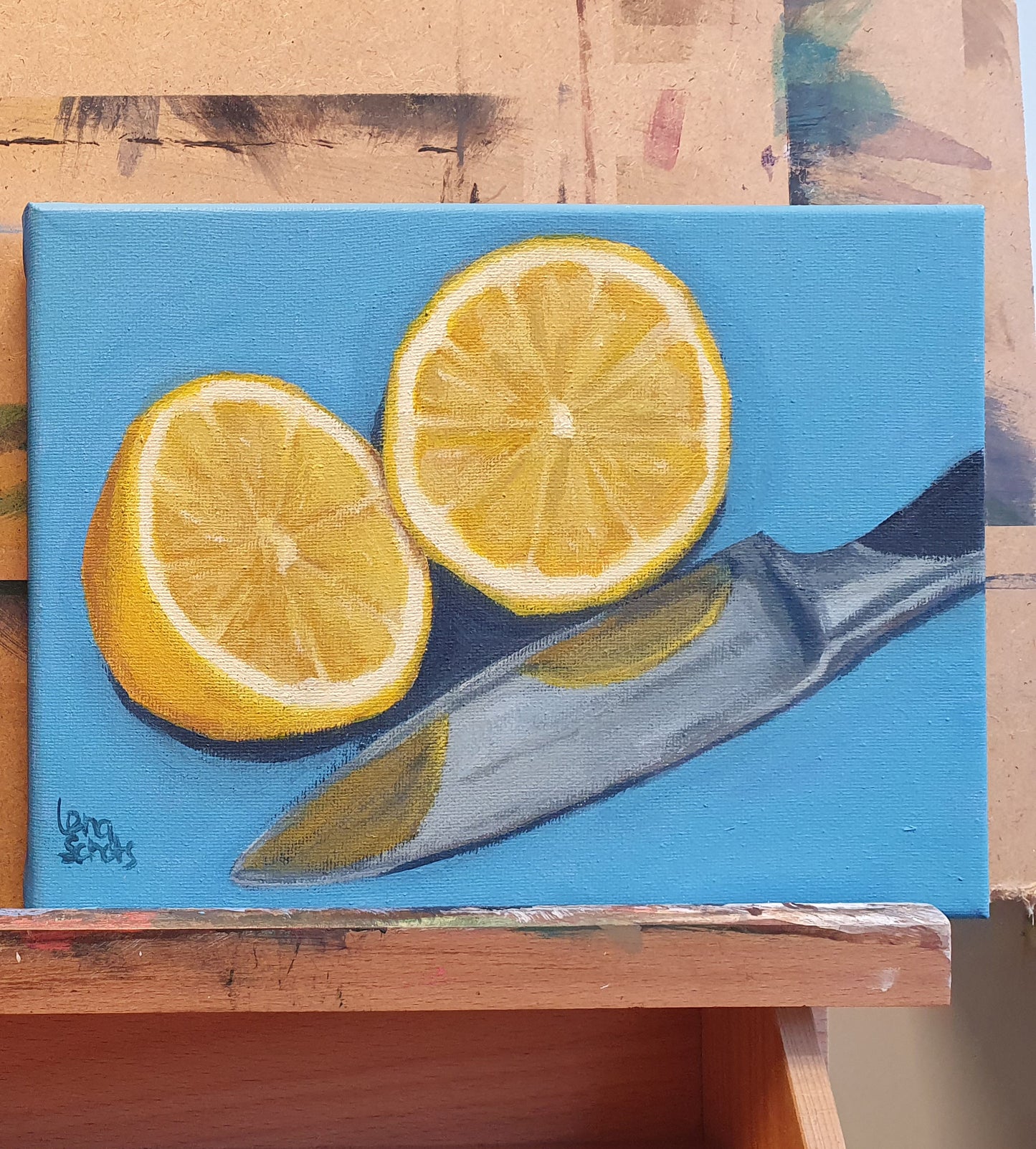 Lemons part 2 - Original still life painting