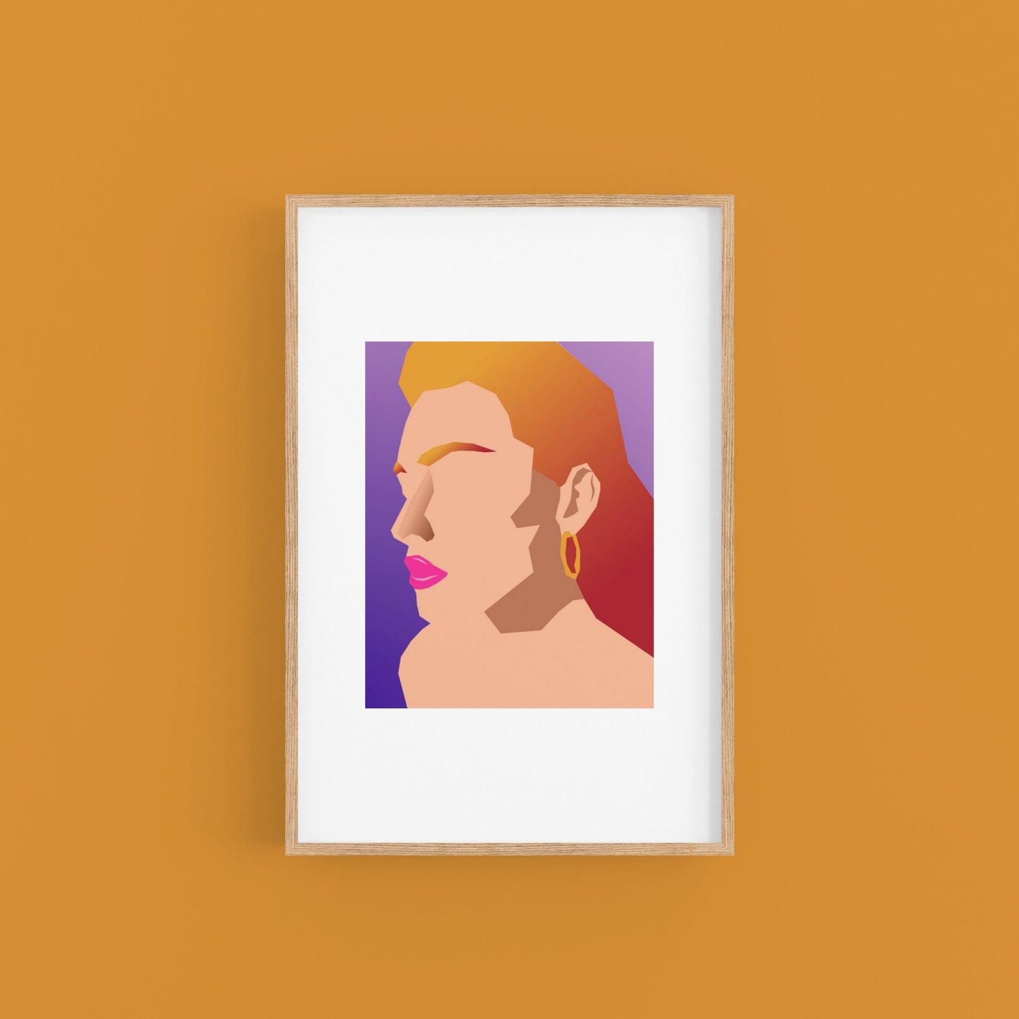 Pink Portrait art print