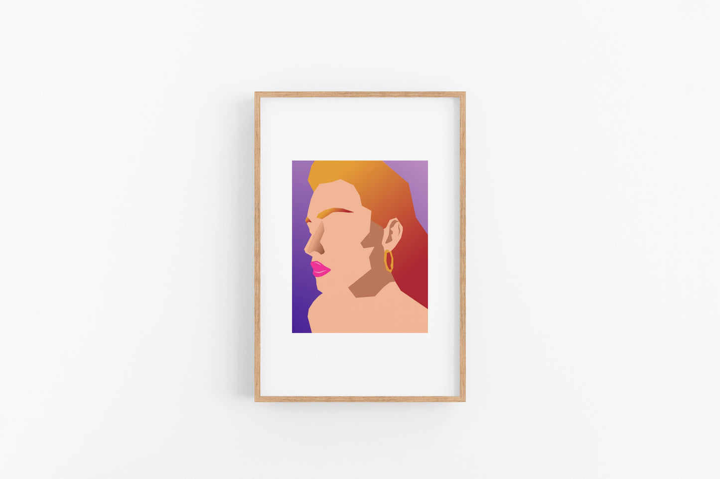 Pink Portrait art print