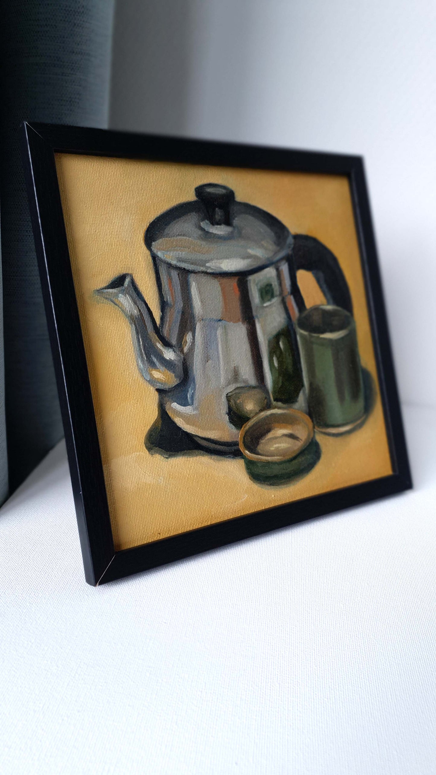 Silver Pot - Original still life painting