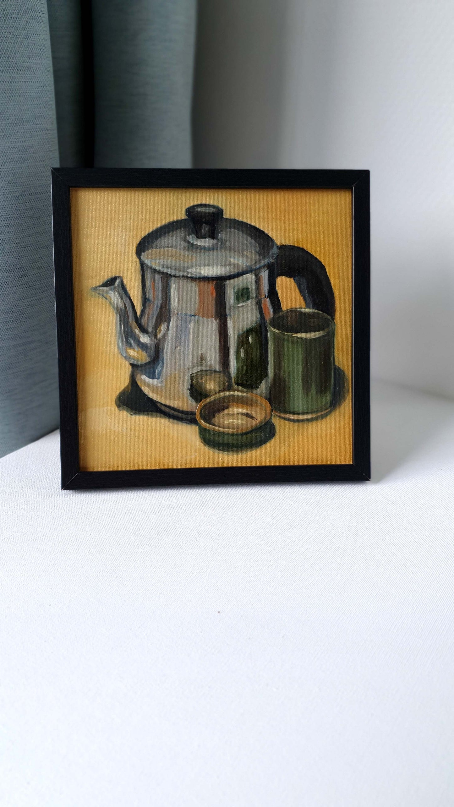 Silver Pot - Original still life painting