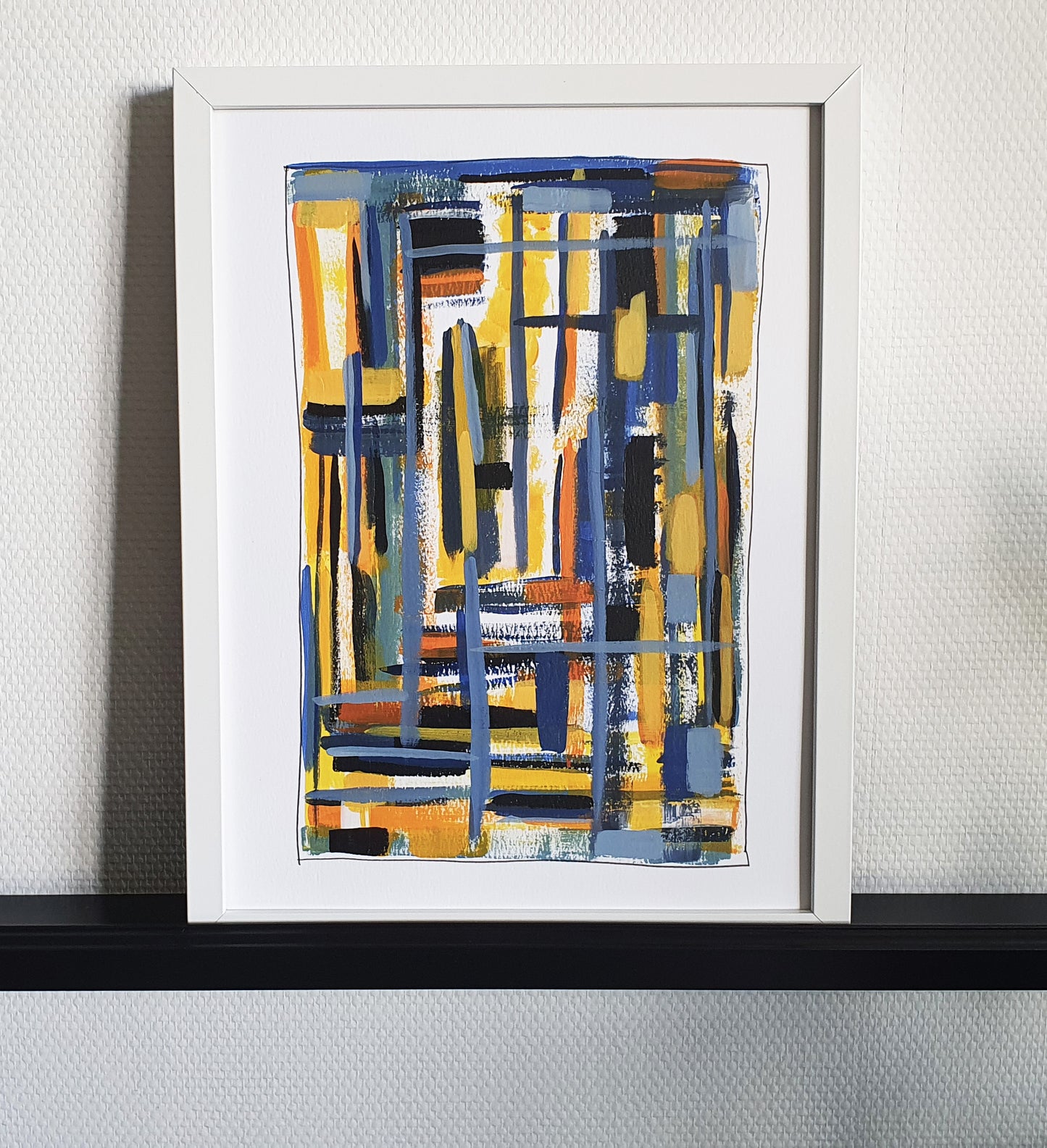 The Map - Strokes Collection - handpainted abstract artwork