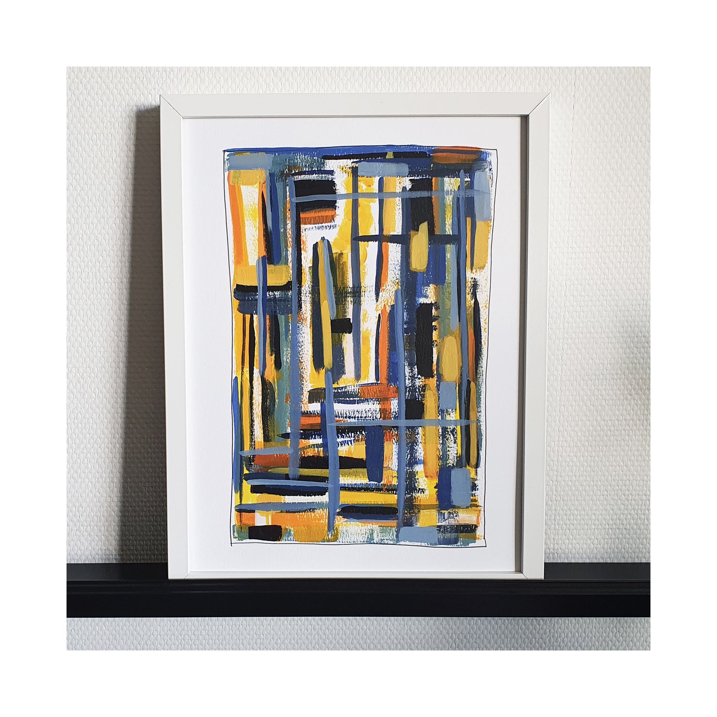 The Map - Strokes Collection - handpainted abstract artwork