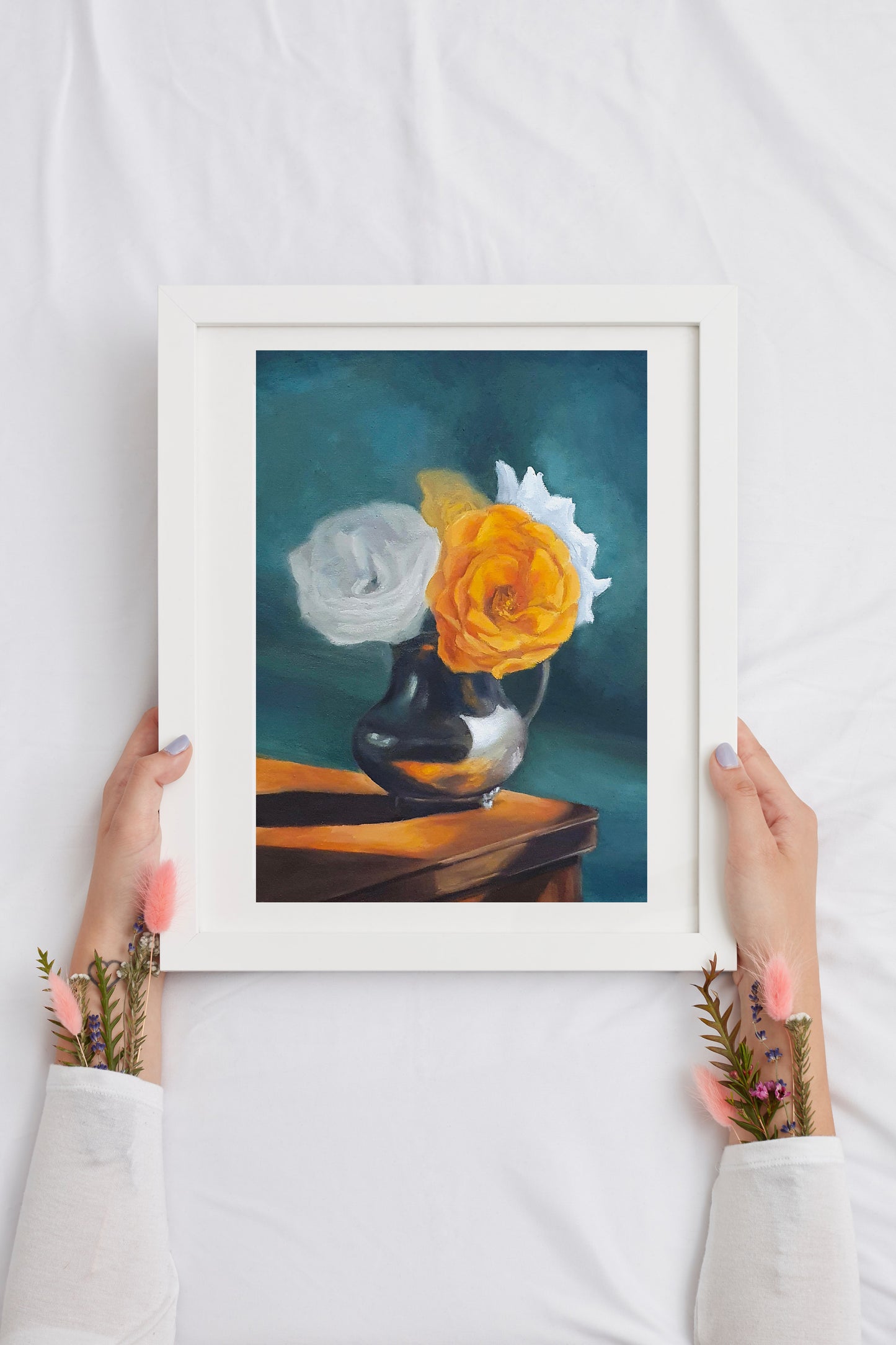 Still life of Flowers - Unique still life art print