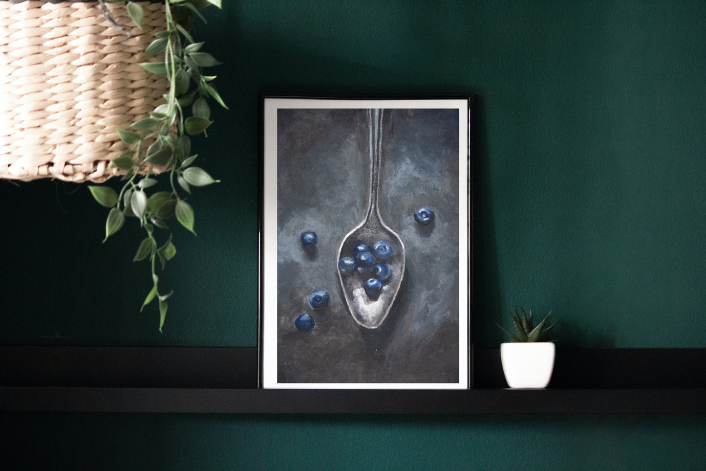 Spoon and Berries poster - Unique still life art print