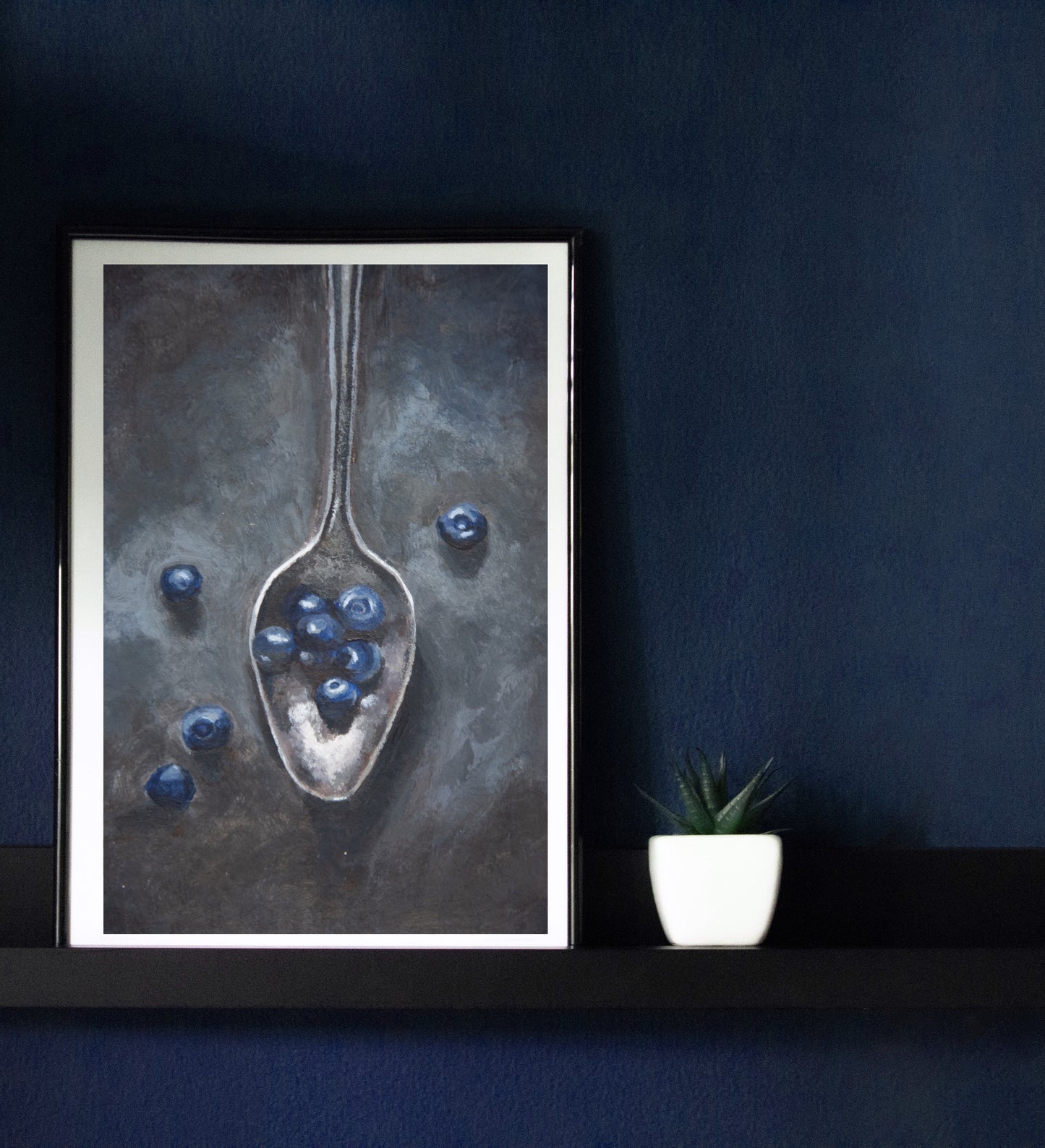 Spoon and Berries poster - Unique still life art print